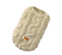 HONGYEMY Dog Clothes Soft Dog Clothes Small Dogs Cats Sweater Autumn Winter Warm Puppy Vest Apparel Bulldog Yorkshire Pet Costume-khaki-s