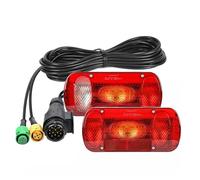 HONGYISM Car Taillight 1 Set 2pcs 12V 5.5m Cable 13 Pin Plug Wiring Harness Tail Light Rear Stop Brake Signal Lamp For Caravan Car Truck Trailer Van