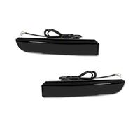 HONGYISM Car Taillight Red LED Rear Bumper Reflectors Lights Brake Tail Light W/Sequential Turn Signal For Evolution X 12V(Smoked Lens)