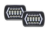 HONGYISM Front Headlight 2pc Car Accessories 105W DRL 7X6 5X7 Led Headlights For Jeep For Wrangler YJ For Cherokee XJ H4 Plug H6054 Headlight H5054 6052 Headlamp