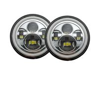 HONGYISM Front Headlight 2PCS 7" Headlamp For Offroad Lamp Round LED Headlight Bracket Headlights Vehicle For Lada 4x4 For Urban For Niva Headlamp