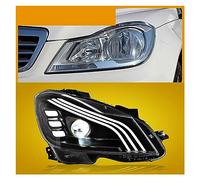 HONGYISM Headlight Lens Cover For Benz For C-class W204 2011-2013 C200 C260 LED DRL LED Dual Beam Lens LED Sequential Turn Signal Headlight Assembly Headlight Shell(A LED)