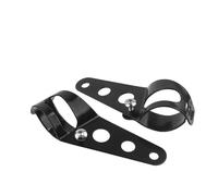 HONGYISM Motorcycle Headlight 1pc Retro Style 35W Motorcycle 6" Headlight Head Light Lamp Low Beam Front Fit Universal(Small Black Bracket)