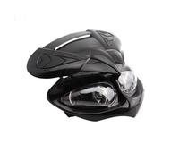 HONGYISM Motorcycle Headlight Motorcycle 12V 18W Headlight Bulb Fairing Dirt Bike Motocross Headlamp High/Low Beam Dual Sport Headlights Head Light(Green)