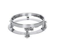 HONGYISM Motorcycle Headlight Motorcycle 7inch LED Headlight 7" H4 DRL Halo Ring Amber Turn Signal Headlamp For Softail For Slim For Fat Boy Moto(Bracket 002)