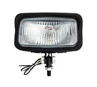 HONGYISM Waterproof Fog Headlights For Motorcycle LED Square Headlight With Visor Bottom Mount Chrome Headlamp(2)