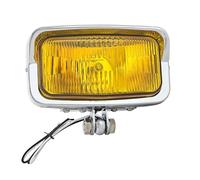 HONGYISM Waterproof Fog Headlights For Motorcycle LED Square Headlight With Visor Bottom Mount Chrome Headlamp(1)