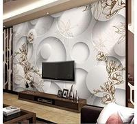 HongYouQi 3D Creative Living Room Decoration Simple Floral Flower Landscape Living Room Bedroom Background Art Wallpaper-150cm×105cm