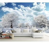HongYouQi 3D Creative Living Room Decoration Woods Trees Landscape Landscape Creative Living Room Sofa Tv Wallpaper-150cm×105cm