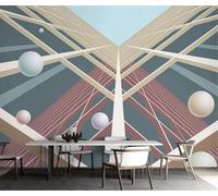 HongYouQi 3D Modern Mural Decorating Bedroom Abstract Geometric Landscape Landscape Creative Living Room Sofa Tv Wallpaper-150cm×105cm