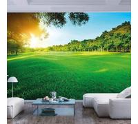 HongYouQi 3D Modern Mural Decorating Bedroom Green Grass Plant Landscape Tv Bedroom Wallpaper Living Room Mural-150cm×105cm