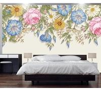HongYouQi 3D Modern Mural Decorating Bedroom Plant Flower Landscape Landscape Creative Living Room Sofa Tv Wallpaper-150cm×105cm