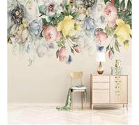HongYouQi 3D Modern Mural Decorating Bedroom Plant Flower Landscape Living Room Bedroom Background Art Wallpaper-150cm×105cm