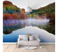 HongYouQi 3D Modern Mural Decoration Bedroom Mountains Rivers Woods Lakes Landscapes Office Study Living Room Background Wallpaper-150cm×105cm