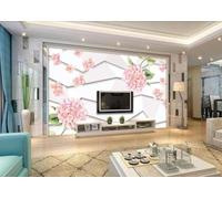HongYouQi 3D Modern Mural Decoration Bedroom Plant Flower Landscape Office Study Living Room Background Wallpaper-150cm×105cm