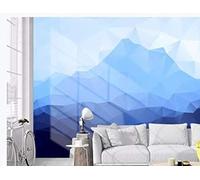 HongYouQi 3D Mural Home Wall Decoration Blue Mountain Peak View Tv Bedroom Wallpaper Living Room Mural-430cm×300cm