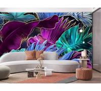 HongYouQi 3D Mural Home Wall Decoration Colorful Plant Foliage Landscape Bedroom Living Room Modern Wallpaper-300cm×210cm