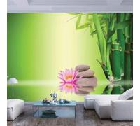 HongYouQi 3D Mural Home Wall Decoration Green Bamboo Woods Flower Landscape Sofa Tv Wallpaper Art Background Wall-150cm×105cm