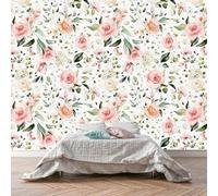 HongYouQi 3D Mural Home Wall Decoration Red Flowers Simple Landscape Bedroom Living Room Modern Wallpaper-200cm×140cm