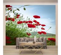 HongYouQi 3D Wallpaper Living Room Sofa Plants Flower Landscape Living Room Sofa Tv Wallpaper-150cm×105cm