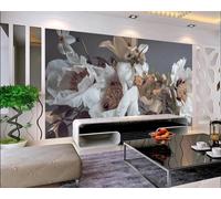 HongYouQi Abstract Floral 3D Modern Wallpaper Decoration Bedroom Textured Home Living Room Tv Background-200Cm×140Cm