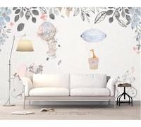 HongYouQi Cartoon Plants Leaves 3D Home Wallpaper Sofa Tv Bedroom Living Room Background-200Cm×140Cm