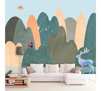 HongYouQi Cartoon Trees 3D Home Wallpaper Sofa Tv Bedroom Living Room Background-250Cm×170Cm