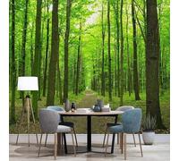 HongYouQi Green Woods 3D Home Wallpaper Sofa Tv Bedroom Living Room Background-150Cm×105Cm