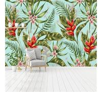 HongYouQi Leaves Flowers 3D Modern Mural Decoration Bedroom Study Living Room Office Background-400Cm×280Cm