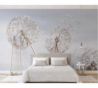 HongYouQi Plants Dandelion Flowers 3D Modern Wallpaper Decoration Bedroom Textured Home Living Room Tv Background-430Cm×300Cm