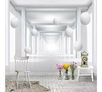 HongYouQi White Architecture Landscape 3D Modern Wallpaper Decoration Bedroom Home Decoration Tv Background-300Cm×210Cm