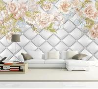 HongYouQi Yellow Floral 3D Modern Mural Decoration Bedroom Study Living Room Office Background-400Cm×280Cm