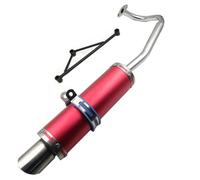 hongyu RED Exhaust System Muffler for GY6 50cc Scooters 139QMA 139QMB 4 Stroke Engine