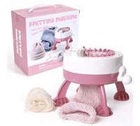Hongzer Knitting Machine, 22 Needles Smart Weaving Loom Round Knitting Machines, Knitting Board Rotating Double Knit Loom for Sock/Hat, Weaving Loom for Adults or Kids