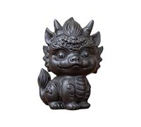HonHeam Chinese Zisha Dragon Tea Pet, Ceramic Tea Pet, Handmade Purple Clay Tea Pet for Kung Fu Tea Tray, Tea Pet Decorate Kungfu Tea Tray Accessories (A)