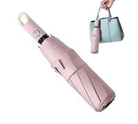 Honhoha Automatic Three Fold Umbrella | Three-Fold Opening and Retracting Umbrella,Windproof Travel Umbrella, Wind Resistant Small Folding Backpack Umbrellas for Rain perfect for Car, Purse