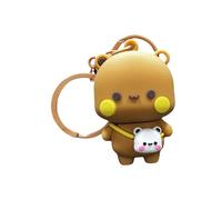 Honhoha Bear Key Holder - Funny Couple Bear Panda Doll Key Holder Decor,5cm/1.97-inch Cute Animal Figure Jewelry Bag Pendant for Boys and Girls
