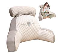 Honhoha Bed Reading Pillow for Bed Back Support, Cuddle Cushion, Back Rest for Bed with Detachable, Ultra-Comfy Bed Chair Arm Pillows for Watching TV, Reading, Working Laptop