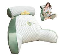 Honhoha Bed Reading Pillow for Bed Back Support, Cuddle Cushion, Back Rest for Bed with Detachable, Ultra-Comfy Bed Chair Arm Pillows for Watching TV, Reading, Working Laptop
