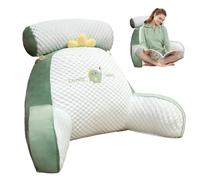 Honhoha Bed Reading Pillow for Bed Back Support, Cuddle Cushion, Back Rest for Bed with Detachable, Ultra-Comfy Bed Chair Arm Pillows for Watching TV, Reading, Working Laptop