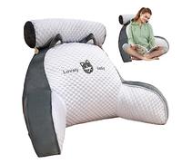 Honhoha Bed Reading Pillow for Bed Back Support, Cuddle Cushion, Back Rest for Bed with Detachable, Ultra-Comfy Bed Chair Arm Pillows for Watching TV, Reading, Working Laptop