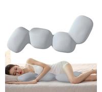 Honhoha Body Pillows For Sleeping On Side,Body Soft Seahorse Shape Pillow | Large Pillow Insert Long & Breathable Body Pillow Insert Bedding Full Body Pillow With Zippered Pillowcase For Adults