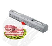 Honhoha Cling Film Dispenser, 2 in 1 Refillable Wrap Dispenser, Parchment, Wax Paper & Aluminum Foil Dispenser for Kitchen Drawer, Wrap Dispenser Cutter