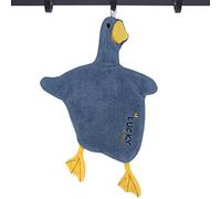 Honhoha Cute Hanging Towel - Cartoon Duck Toddler Hanging Hand Towels - Absorbent Fast Drying Towel for Kitchen Bathroom, High-Density Coral Fleece