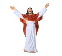 Honhoha Jesus Christ Statue Small, Lifelike Resin Jesus Christ Statue, Jesus Figurine, Festive for Bookshelf, Living Room, Desktop, Bathroom, Mantel, Bedroom