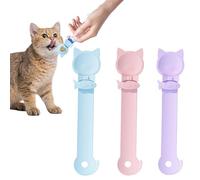 Honhoha Squeeze Cat Strip Spoon,Treat Feeding Squeeze Spoon - Non-Stick Cat Kitchen Accessories, Pet Treat Dispenser for Families, Friends