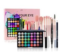 Honicemar 40 Colors Eyeshadow Palette Set - Long Lasting Makeup Kit with Mascara Eyeliner Eye Brush Eyebrow Pencil, for Daily Party Looks All Skin Tones Suitable for Beginners and Makeup Artist - B
