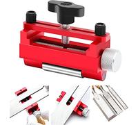Honing Guide for Chisels and Planes,Chisel Sharpening Jig with Top Reinforcement Screws, Chisel Sharpening Kit Guide with Extend Roller Wheel, Fits Chisels or Planer Blades 0.24”to 3.15”