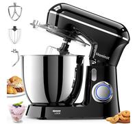 Honinst Stand Mixer, 6.5QT 10-Speed Tilt-Head Electric Stand Mixer, 3-In-1 Kitchen Mixer with Bowl, Dough Hook, Whisk and Beater, Food Mixer for Baking, Cake and Most Home Cooks