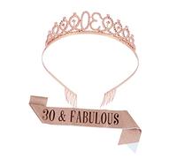 HONITANO 1 Set Birthday Crown Elegant Sash Crown for Women Birthday Etiquette Belt for Celebrations Comfortable Party Accessories